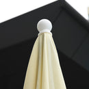 Ombrellone da Giardino 2x2 m Palo Ø28 mm in Matallo e Poliestere Bianco Crema