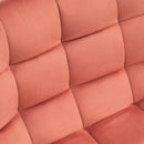 Set 2 Sgabelli con Schienale 45x47x88 cm in Poliestere Rosso