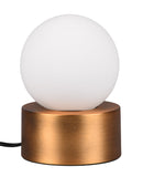 Lampada da Tavolo da Interno Attacco E14 in Metallo Ottone antico