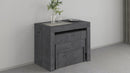 Set 2 Panche Allungabili 66/290x25x45 cm Pratika Singola A e B Grigio Ardesia  