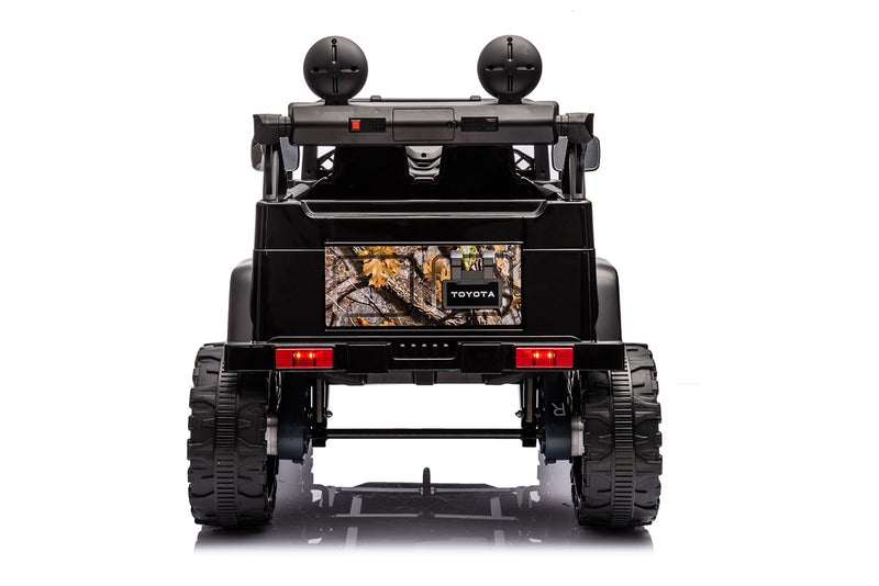 Macchina Elettrica per Bambini 12V Toyota Cruiser Nera Mimetica