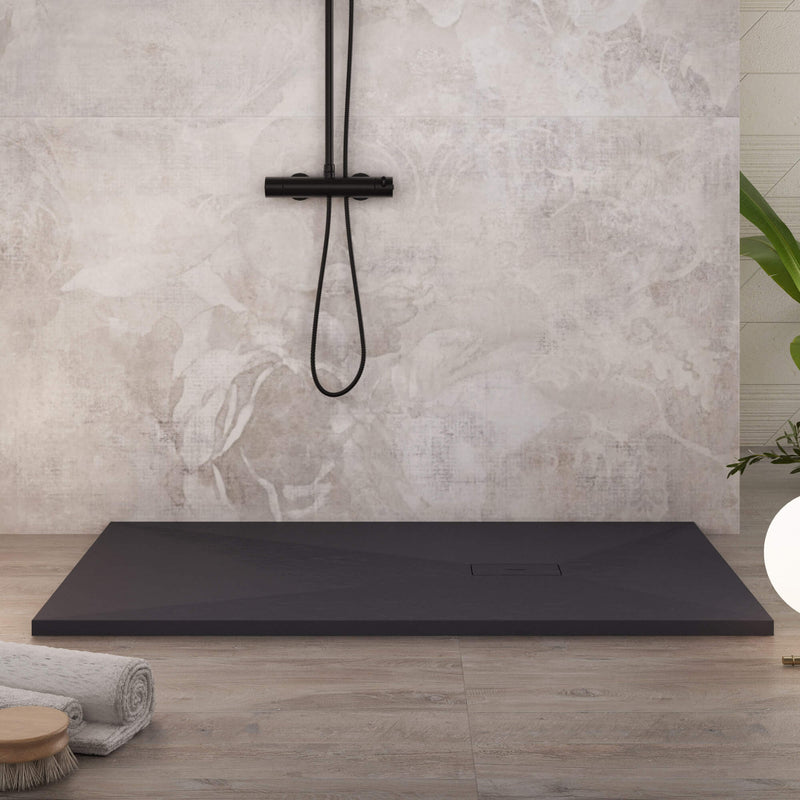 Piatto Doccia in Pietra Bonussi Manila Nero Varie Misure