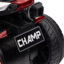 Moto Elettrica per Bambini 3-5 Anni 86x42x52 cm con 3 Ruote Luci e Suoni Batteria 6V Nero      