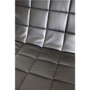 Poltrona Domitilla in Acciaio Cromato Rivestimento in Similpelle Nero