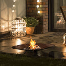 Braciere da Esterno a Legna in Acciaio 68,4x68,4x11,3 cm Flig Austin Sunny Nero