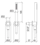 Doccetta Flessibile con Presa Acqua e Supporto Tevere