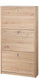 Schuhschrank 3 Türen 63x117x18 cm Eiche natur