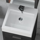 Lavabo da Bagno Quadrato in Acrilico Bianco 45cm Fosterberg Nantes 1