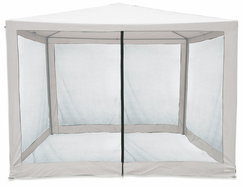Gazebo da Giardino in Metallo 3x3m con Zanzariera Soriani Dakar Ecrù