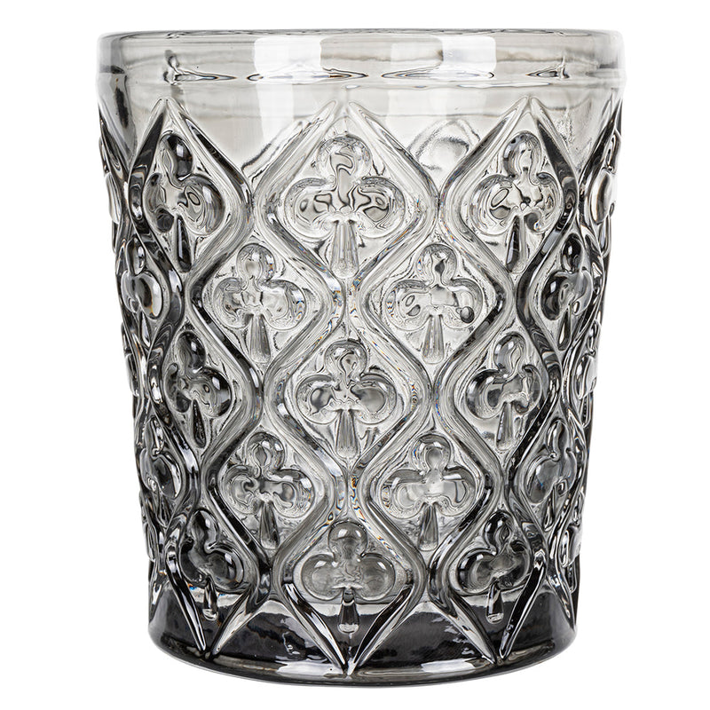 Set 4 Bicchieri Acqua Marrakech Stones in Vetro VdE Tivoli 1996 Grigio