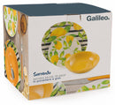 Servizio Piatti 18 Pezzi in Porcellana e Gres Soriani Sorrento Giallo