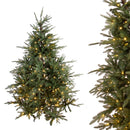 Albero di Natale Artificiale H260 cm Abete Gran Sasso 4681 Tips 720 Led Verde