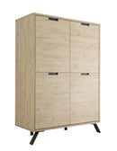 Mobile Alto da Salotto 4 Porte 148x106x50cm TFT  Palma Quercia Sherwood