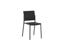 Set 4 Sedie Venus 52,5x55x81 cm in Polipropilene Nero       