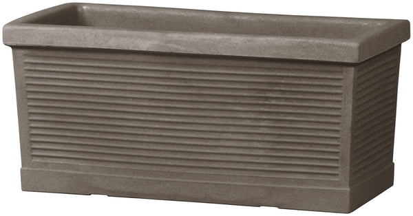 sconto Vase aus Harz Tulli Cassetta Millerighe Classic Cappuccino Verschiedene Größen