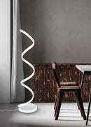 Piantana da Interno a LED in Metallo Bianco Opaco