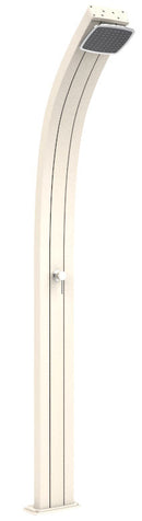 Doccia Solare da Esterno Giardino 25L Miscelatore Arkema Spring Bianco Crema