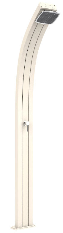 Doccia Solare da Esterno Giardino 25L Miscelatore Arkema Spring Bianco Crema acquista