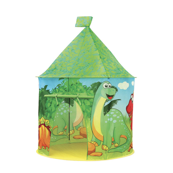 Tenda da Gioco per Bambini Ø 105x125 cm Struttura in Plastica Tubolare Dinosauri Verde online