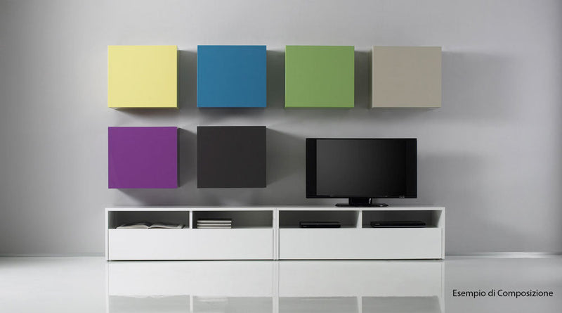 Mobile TV con 2 Nicchie 1 Anta a Ribalta 139x41x44cm TFT  Boost Antracite