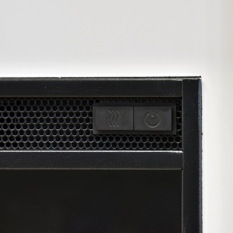 Camino Elettrico da Pavimento Effetto Fiamma 1500W Dalya Bianco