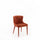 Sedia 58x50,5xH83 cm in Microfibra Afrodite Ruggine