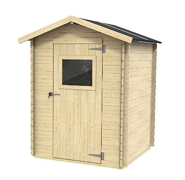 acquista Casetta Box da Giardino 146x146x170-194A cm Bh16 Cervia in Legno di Abete PEFC