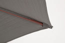 Ombrellone da Giardino con Snodo 8 Stecche Ø300x246h cm Telo in Poliestere Palinuro Naturale e Grigio