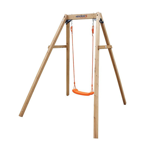 Altalena Singola per Bambini in Legno Massello FSC Arancione online