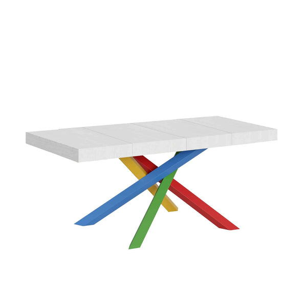 online Tavolo Allungabile 140/244x90x77 cm Volantis Premium Bianco Frassino