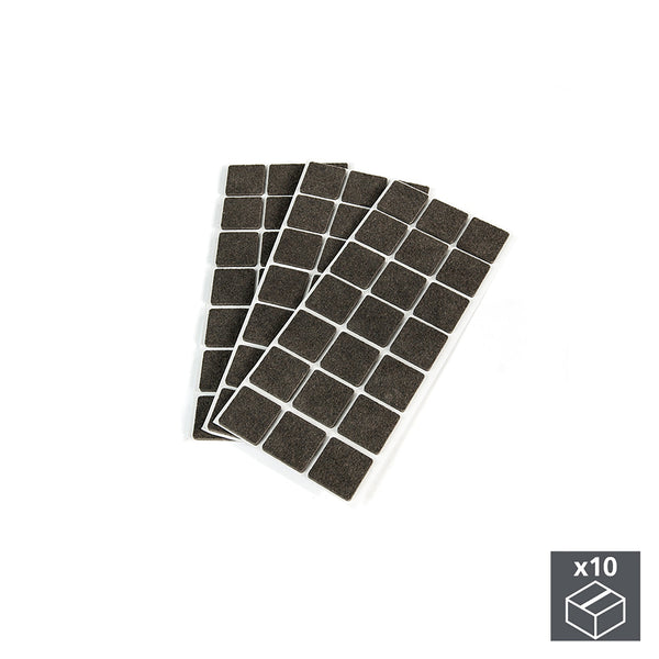 Emuca 30 x 30 mm quadratische selbstklebende Filzgleiter für Möbel 630 Stück online