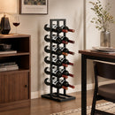 Cantinetta Vini Portabottiglie da Terra 31x23x84,5 cm Capienza per 12 Bottiglie in Metallo Nero      