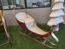 Slitta in Metallo rosso cm 162x65xh98