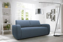 Divano Letto 3 Posti 215x93x100 cm in Tessuto Grigio