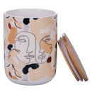 Set 2 Barattoli 750 ml in Bone China VdE Tivoli 1996 Face to grey 