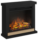 Camino Elettrico da Pavimento Effetto Fiamma 1500W Tagu Hagen Nero