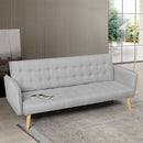 Divano Letto Clic Clac 172x86x80 cm in Tessuto Grigio