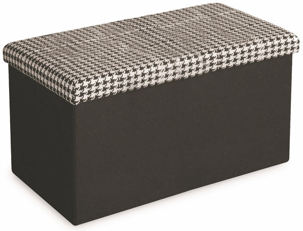 prezzo Trunk Chest Pouf Container aus MDF Soriani Pied de Poule