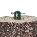 Base Supporto per Albero di Natale a Tronco 32x24x36 cm Universale con Ganci in Resina Scuro      