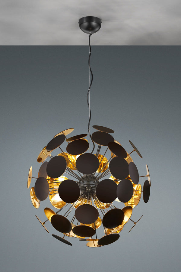 prezzo Innenpendelleuchte E14 aus mattschwarzem Metall