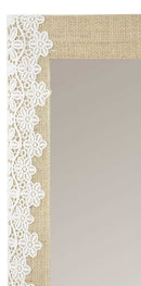 Specchio rett. yuta decoro pizzo cm 41,5x61,5x2