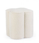 Pouf 40x40x45 cm Cointa in Bouclè Naturale