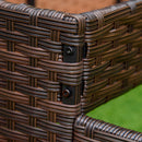 Orto Rialzato 3 Livelli 120x120x40 cm in Rattan Sintetico Grigio