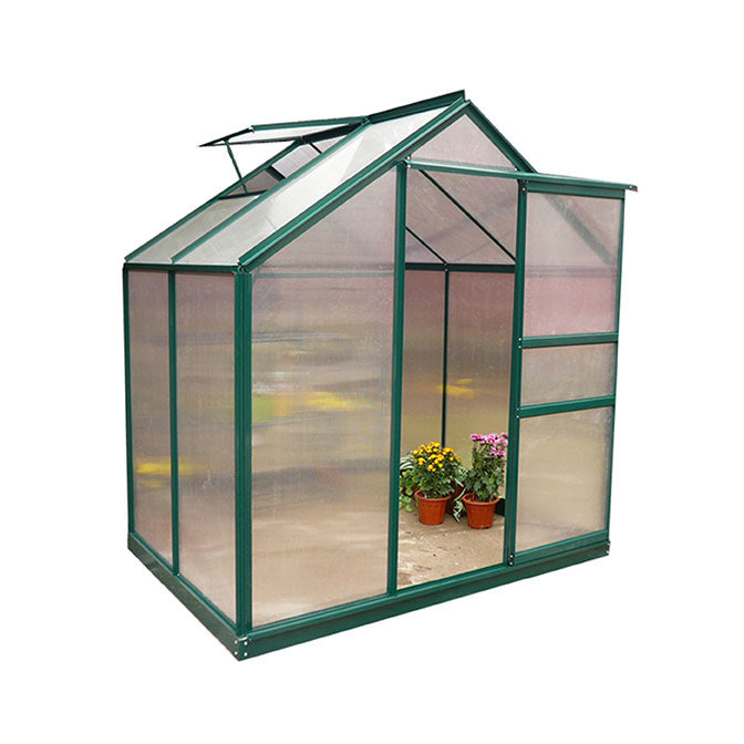 Serra da Giardino in Alluminio e Policarbonato con Finestra H201x190x132cm Taddei Flora S