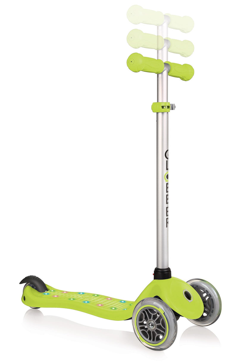 Monopattino 2 Ruote a Led Globber Primo Starlight Verde