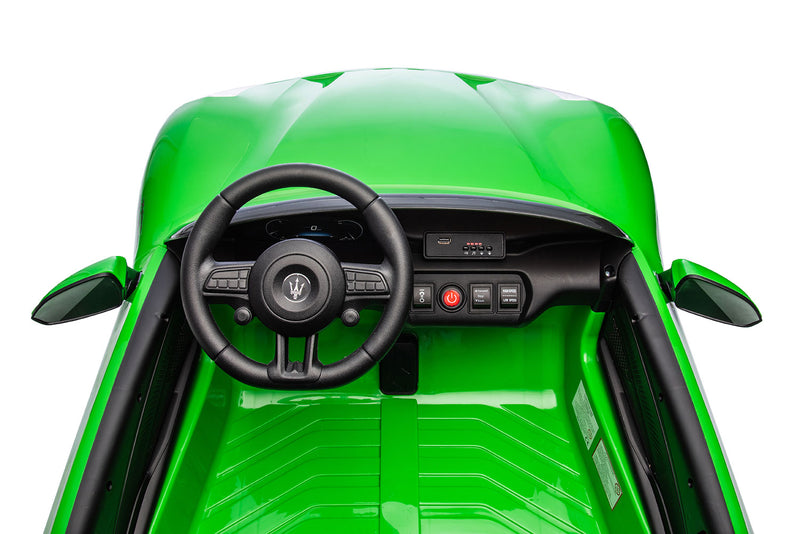 Macchina Elettrica per Bambini Licenza Maserati Folgore 12V Verde  