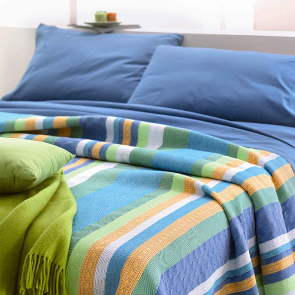 Türkis Cober Alfio Tagesdecke aus Baumwollmischung online