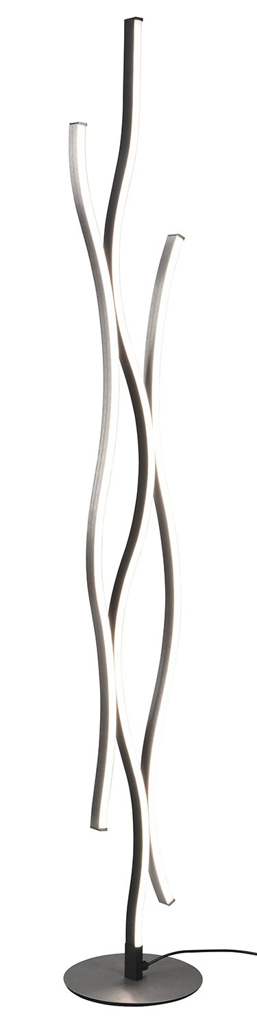 Piantana da Interno a LED in Metallo Alluminio spazzolato prezzo