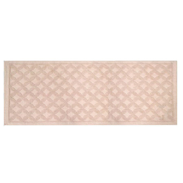 acquista Tappeto Bagno Design Rombi 50x150 cm in Cotone Rosa