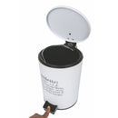 Pattumiera "Toilette" 3 Litri Ø17x23,5 cm in Plastica VdE Tivoli 1996 Bianco